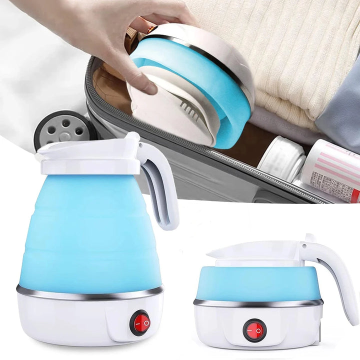 Portable Foldable Electric Kettle – 600ML Travel & Camping Water Heater